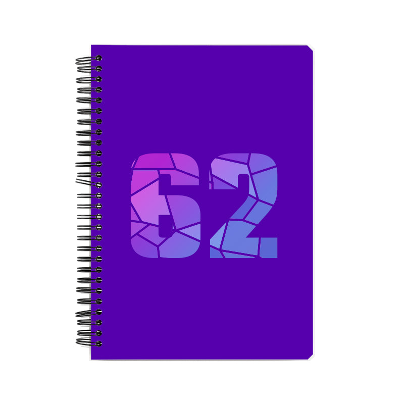 62 Number Notebook (Purple)