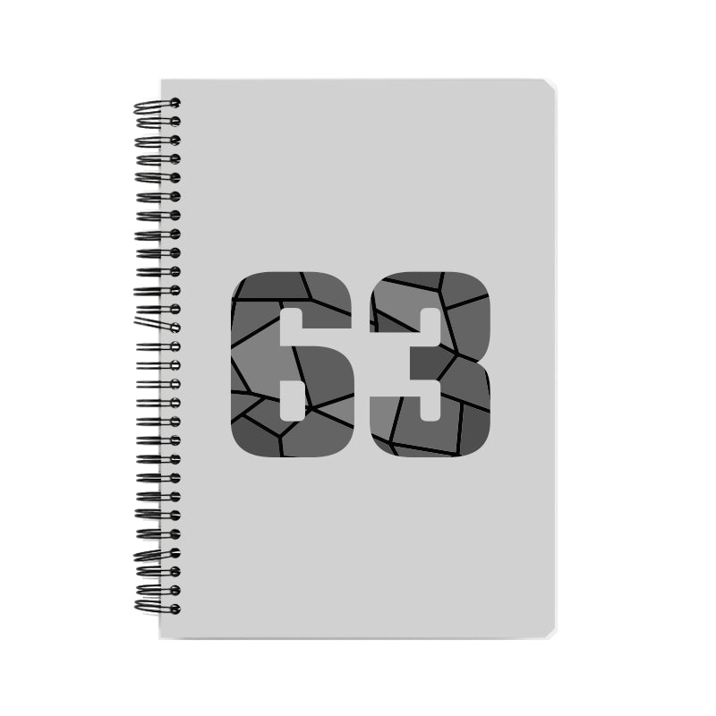 63 Number Notebook (Melange Grey)