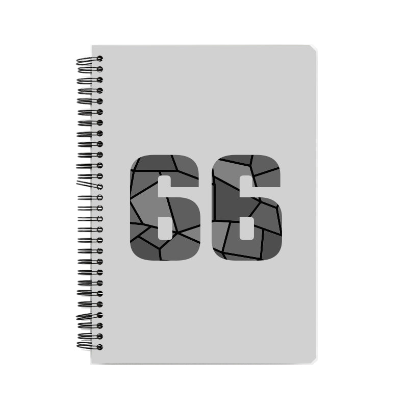 66 Number Notebook (Melange Grey)