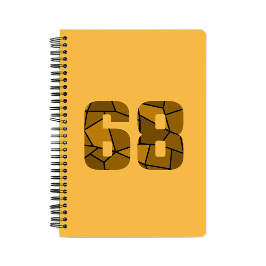 68 Number Notebook (Golden Yellow)