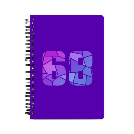 68 Number Notebook (Purple)