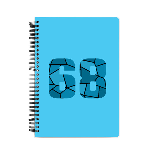 68 Number Notebook (Sky Blue)