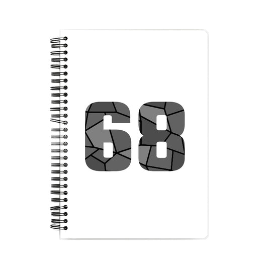 68 Number Notebook (White)