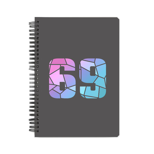 69 Number Notebook (Charcoal Grey)