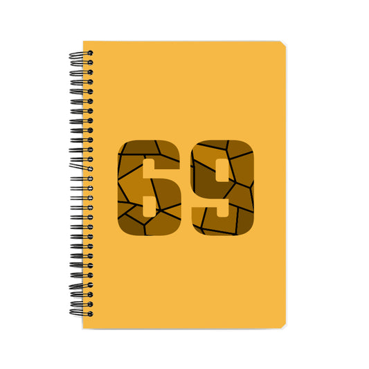 69 Number Notebook (Golden Yellow)