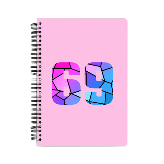 69 Number Notebook (Light Pink)