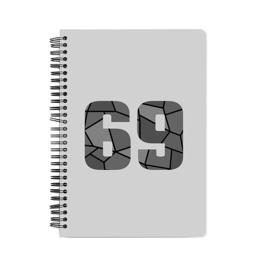 69 Number Notebook (Melange Grey)