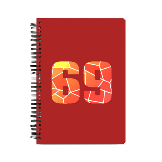 69 Number Notebook (Red)