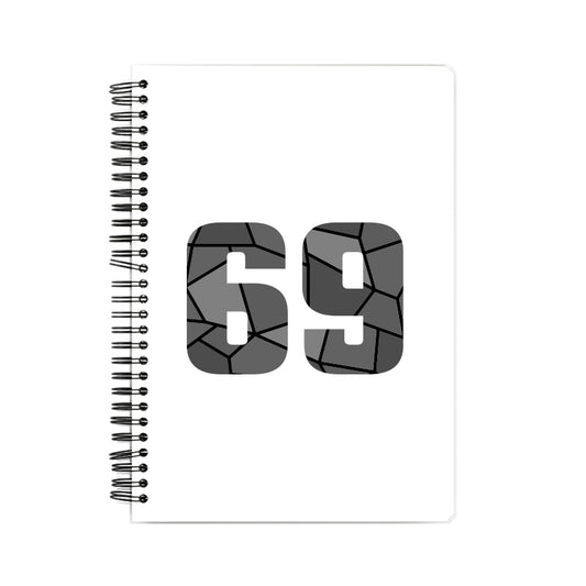 69 Number Notebook (White)