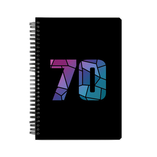 70 Number Notebook (Black)