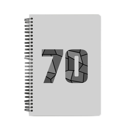 70 Number Notebook (Melange Grey)