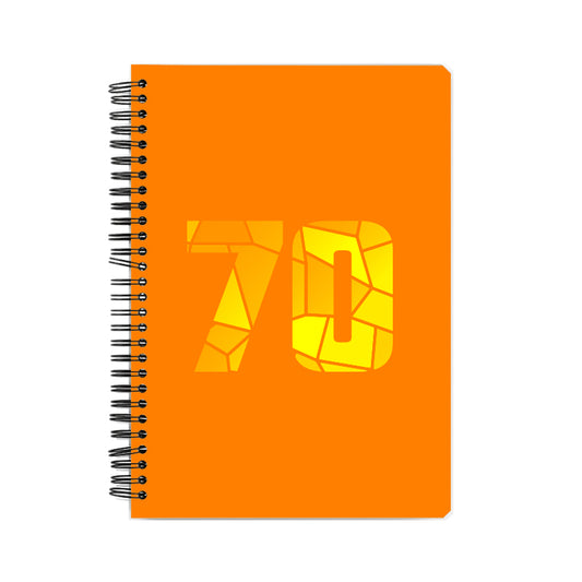 70 Number Notebook (Orange)