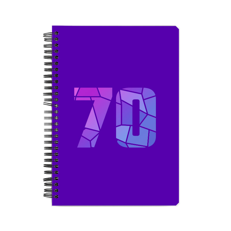 70 Number Notebook (Purple)