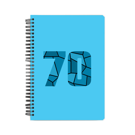 70 Number Notebook (Sky Blue)