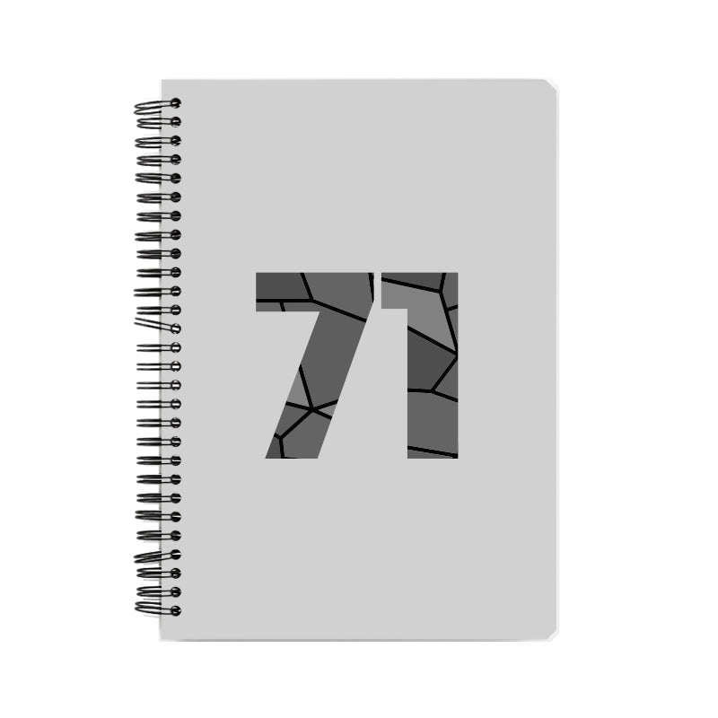 71 Number Notebook (Melange Grey)