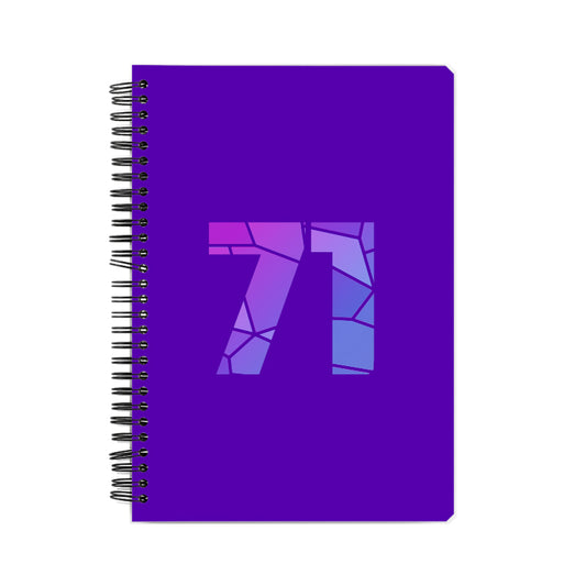 71 Number Notebook (Purple)