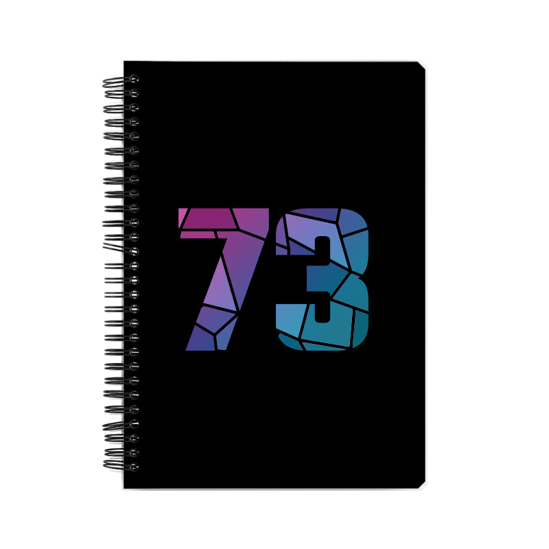 73 Number Notebook (Black)