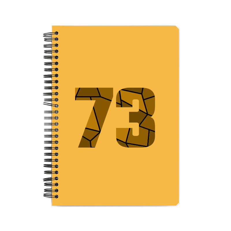 73 Number Notebook (Golden Yellow)