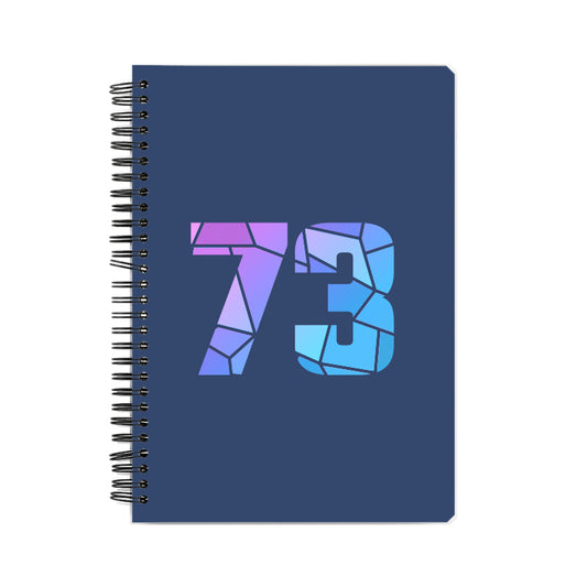 73 Number Notebook (Navy Blue)