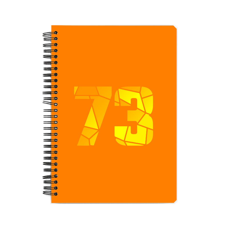 73 Number Notebook (Orange)