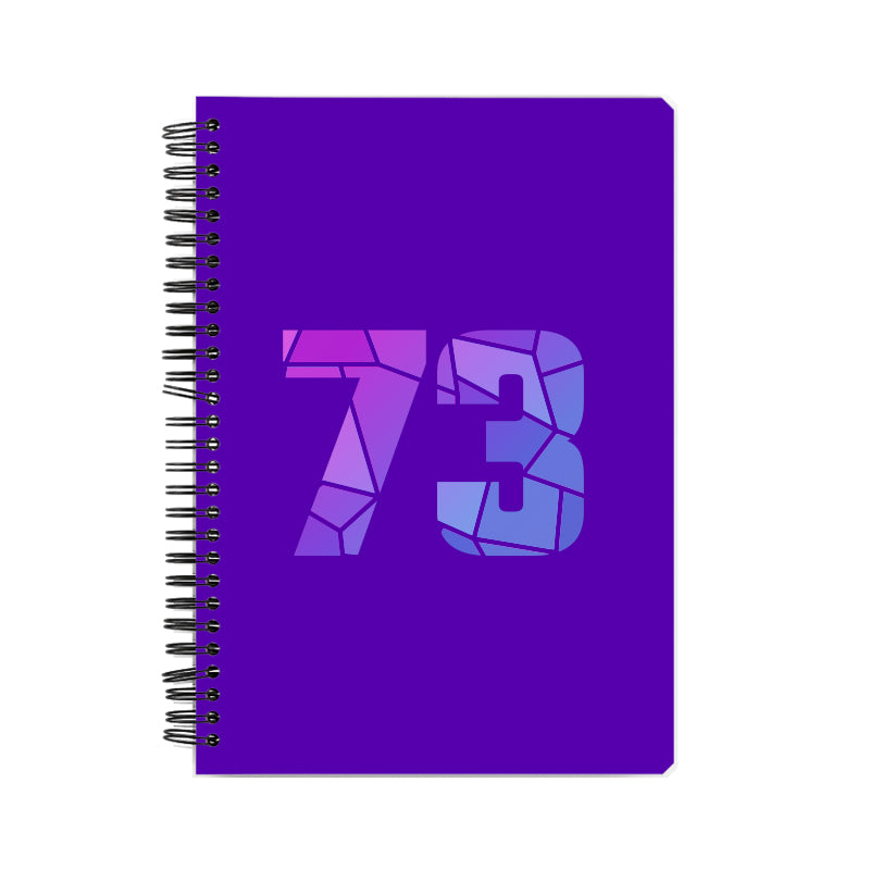 73 Number Notebook (Purple)