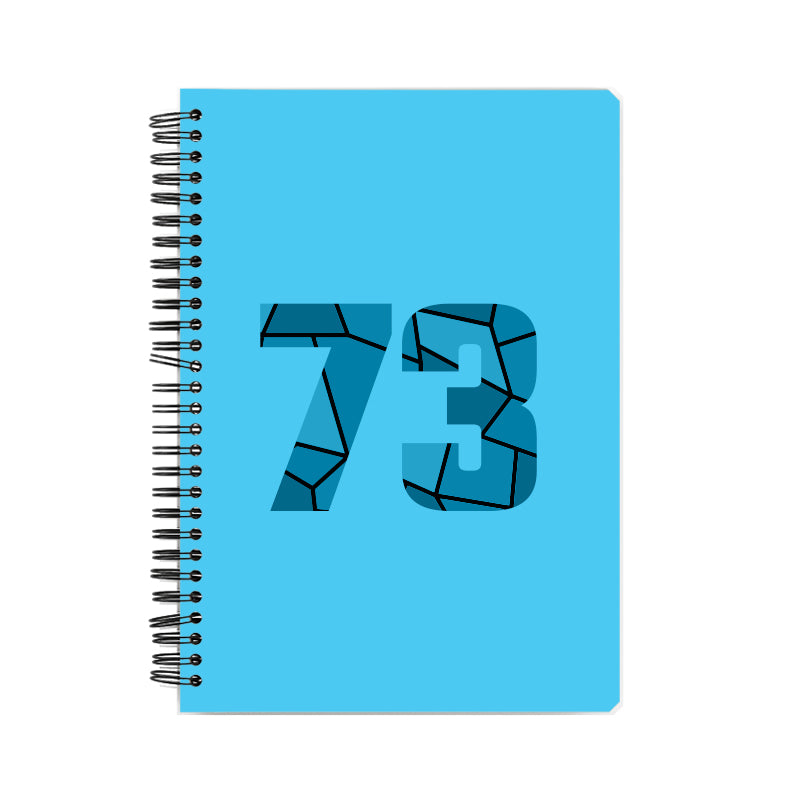 73 Number Notebook (Sky Blue)