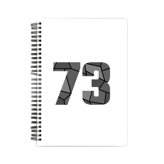 73 Number Notebook (White)