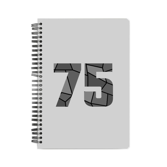 75 Number Notebook (Melange Grey)