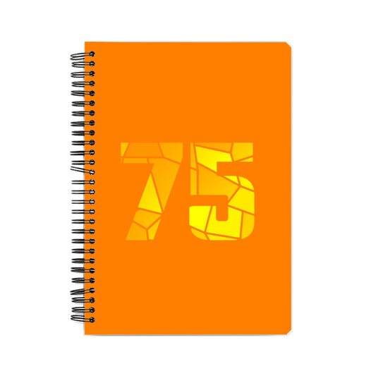 75 Number Notebook (Orange)