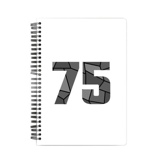 75 Number Notebook (White)