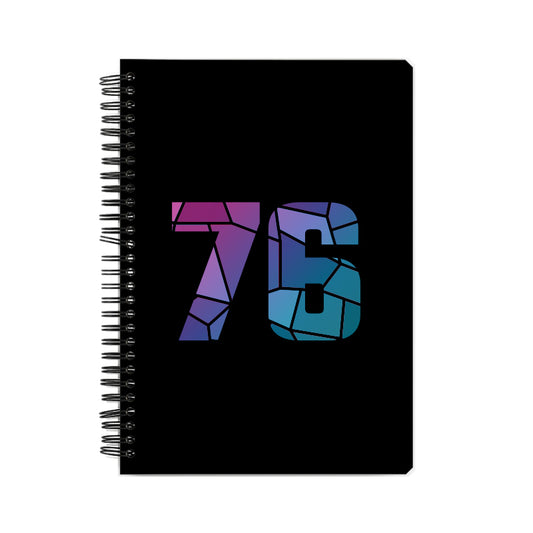 76 Number Notebook (Black)