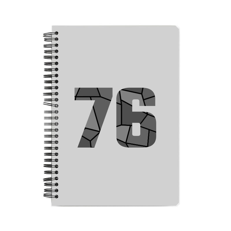 76 Number Notebook (Melange Grey)