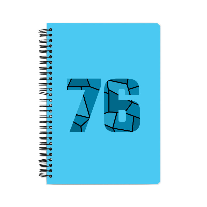 76 Number Notebook (Sky Blue)