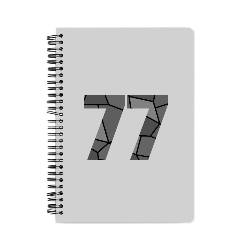 77 Number Notebook (Melange Grey)