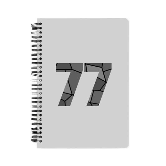 77 Number Notebook (Melange Grey)