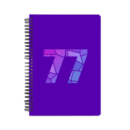 77 Number Notebook (Purple)