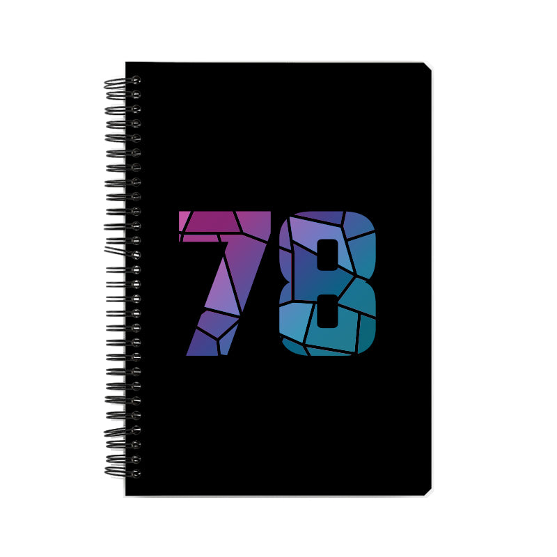 78 Number Notebook (Black)