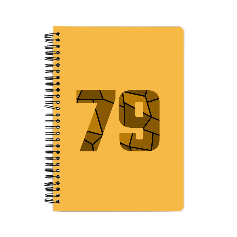 79 Number Notebook (Golden Yellow)