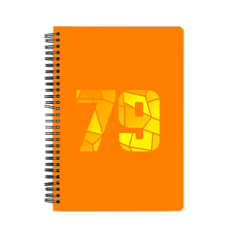 79 Number Notebook (Orange)