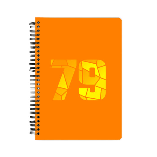 79 Number Notebook (Orange)