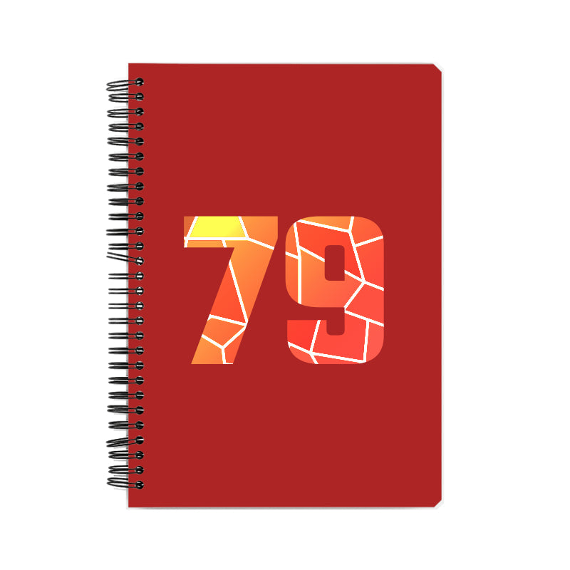 79 Number Notebook (Red)