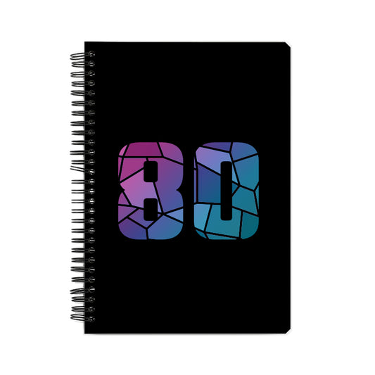 80 Number Notebook (Black)