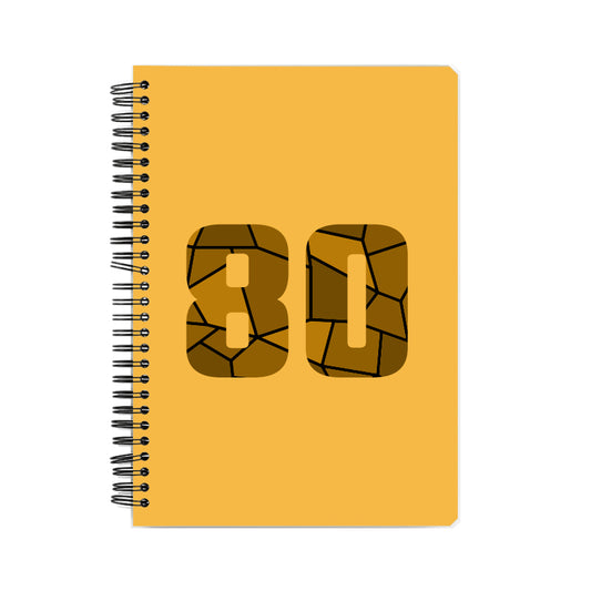 80 Number Notebook (Golden Yellow)