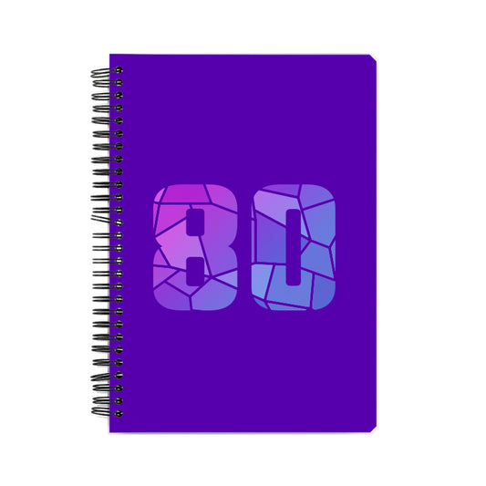 80 Number Notebook (Purple)