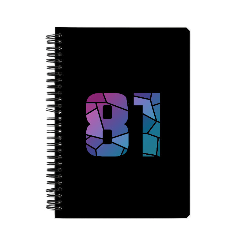 81 Number Notebook (Black)