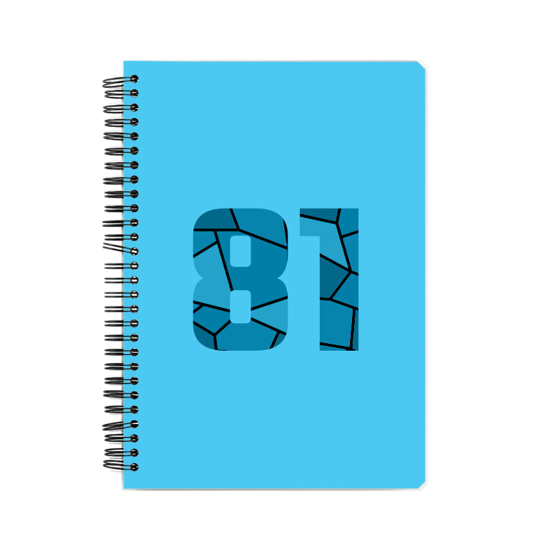 81 Number Notebook (Sky Blue)