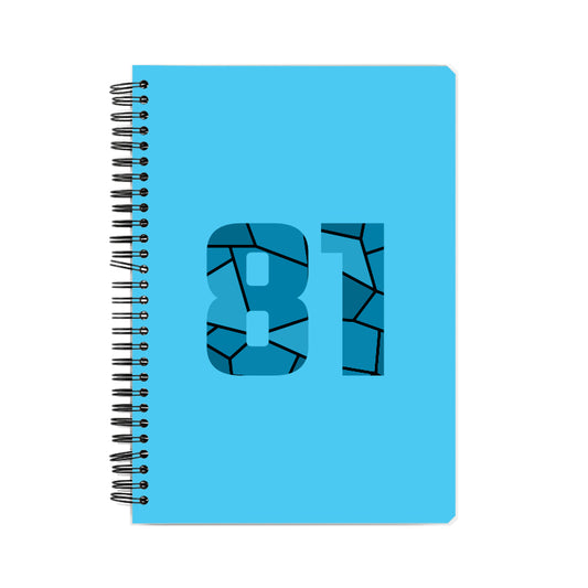 81 Number Notebook (Sky Blue)