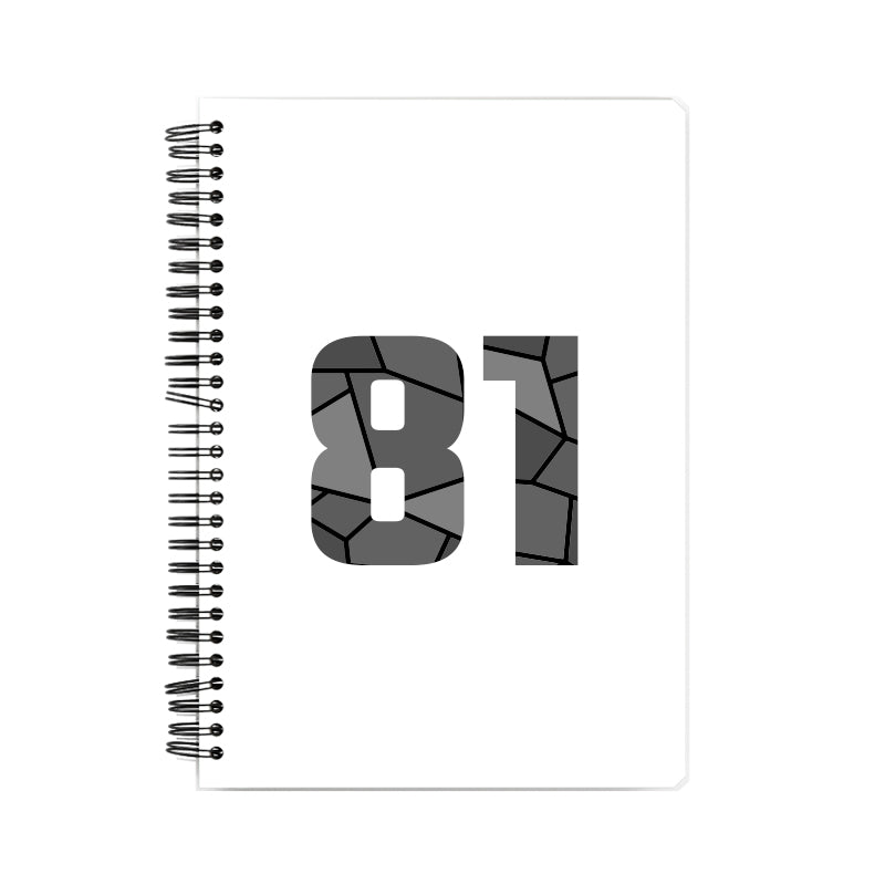 81 Number Notebook (White)