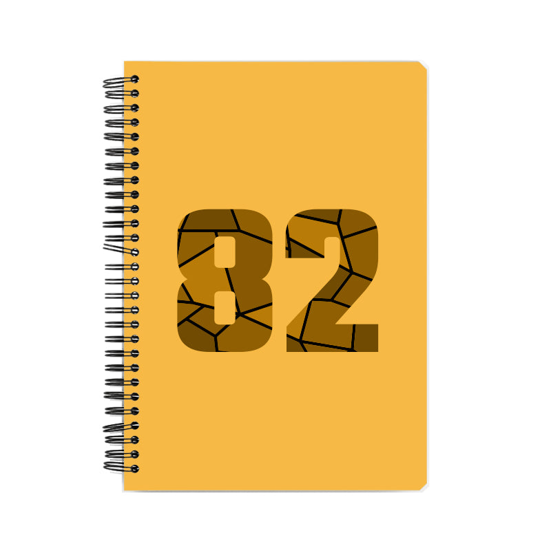 82 Number Notebook (Golden Yellow)