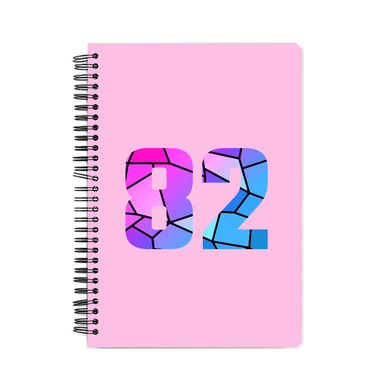 82 Number Notebook (Light Pink)